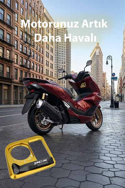 Honda Pcx Uyumlu Kontak Çerçevesi 2021-2026 Cnc Gold