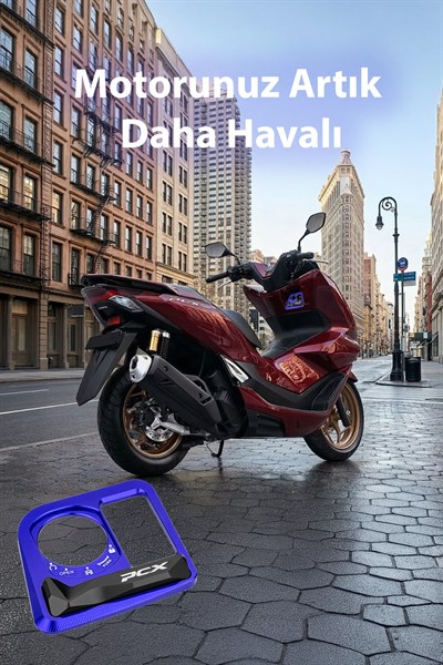 Honda Pcx Uyumlu Kontak Çerçevesi 2021-2026 Cnc Mavi