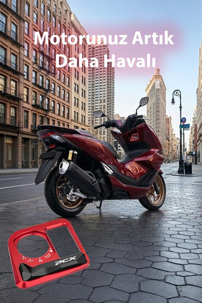 Honda Pcx Uyumlu Kontak Çerçevesi 2021-2026 Cnc Kırmızı