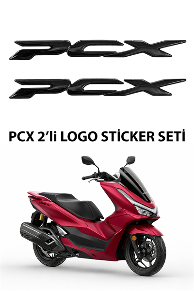Honda Pcx Uyumlu Logo Sticker 2021-2026 Siyah