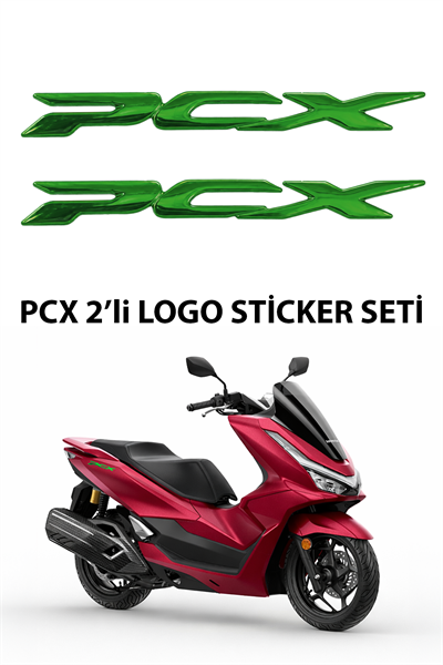 Honda Pcx Uyumlu Logo Sticker 2021-2026 Yeşil