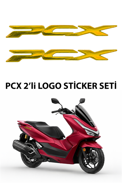 Honda Pcx Uyumlu Logo Sticker 2021-2026 Gold