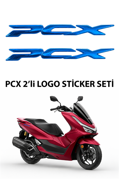 Honda Pcx Uyumlu Logo Sticker 2021-2026 Mavi