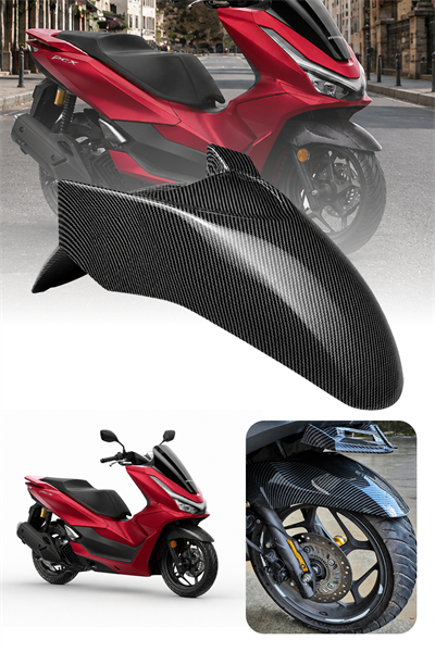 Honda Pcx Uyumlu Ön Çamurluk 2021-2026 Karbon Desen