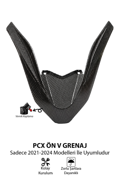 Honda Pcx Uyumlu Ön V 2021-2024 Karbon Desen
