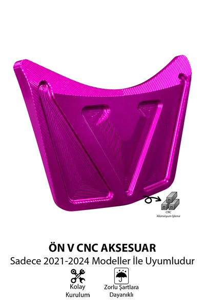 Honda Pcx Uyumlu Ön V Aksesuar 2021-2024 Cnc Mor