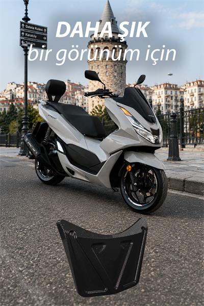 Honda Pcx Uyumlu Ön V Aksesuar 2021-2024 Cnc Siyah