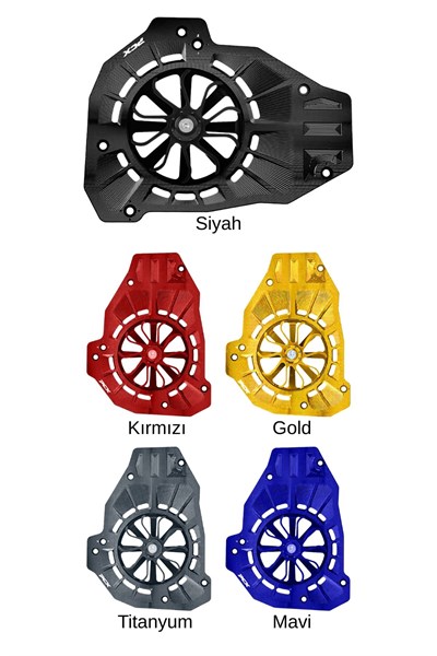 Honda Pcx Uyumlu Pervaneli Radyatör Koruması 2021-2026 Cnc Siyah