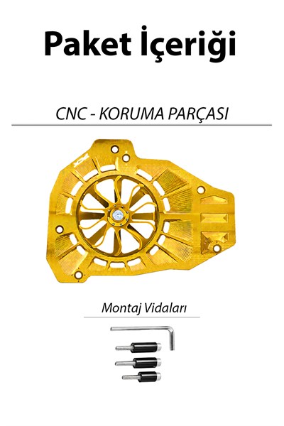 Honda Pcx Uyumlu Pervaneli Radyatör Koruması 2021-2026 Cnc Gold