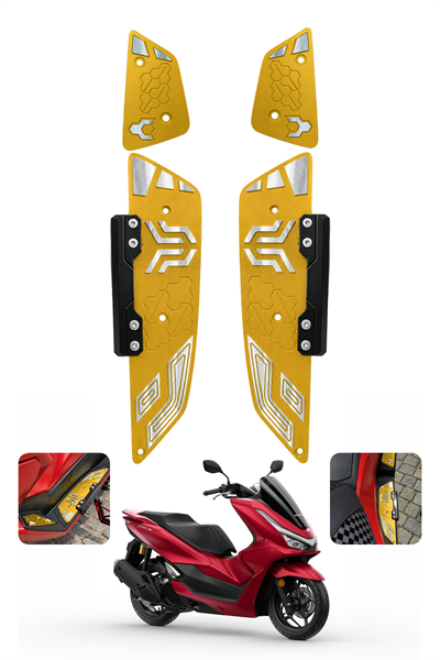 Honda Pcx Uyumlu Premium Basamak Seti V2 2025-2026 Cnc Gold