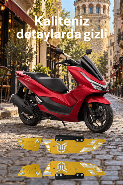 Honda Pcx Uyumlu Premium Basamak Seti V2 2025-2026 Cnc Gold