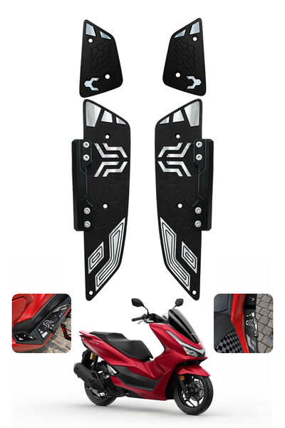 Honda Pcx Uyumlu Premium Basamak Seti V2 2025-2026 Cnc Siyah