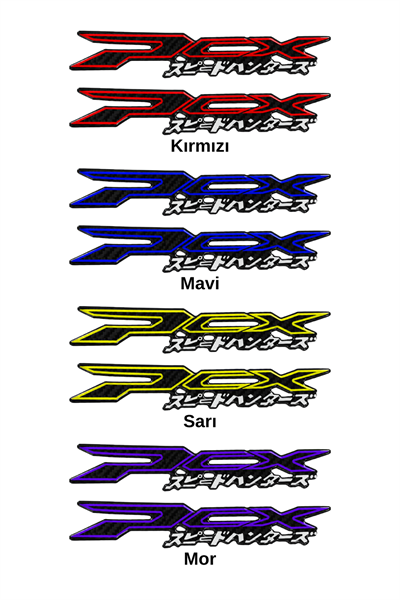 Honda Pcx Uyumlu Racin Decal Logo Sticker 2021-2026 Mor