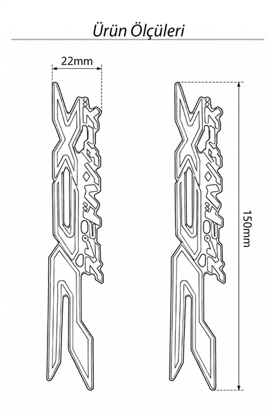 Honda Pcx Uyumlu Racin Decal Logo Sticker 2021-2026 Mor