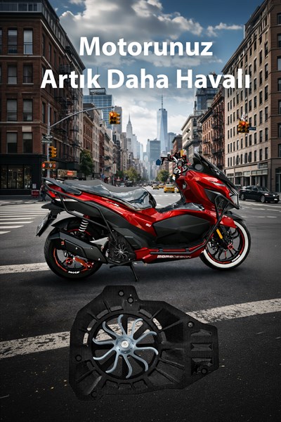 Honda Pcx Uyumlu Renkli Pervaneli Radyatör Koruması 2021-2026 Cnc Titanyum
