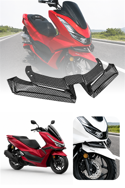 Honda Pcx Uyumlu Rüzgarlık Ön Gaga 2021-2026 Karbon Desen