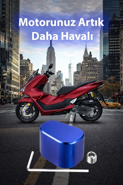 Honda Pcx Uyumlu Sinyal Switch 2020-2026 Cnc Mavi