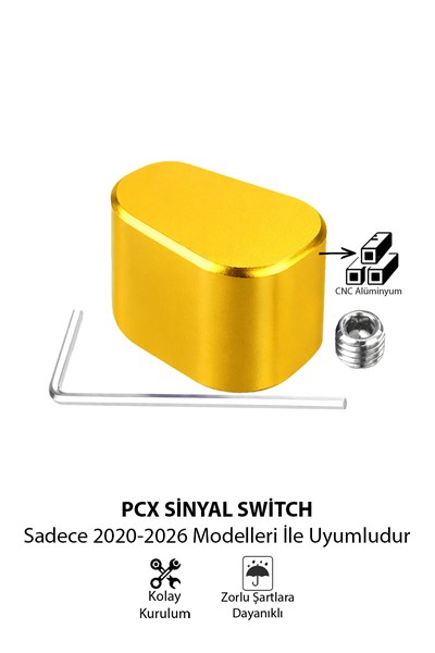 Honda Pcx Uyumlu Sinyal Switch 2020-2026 Cnc Titanyum