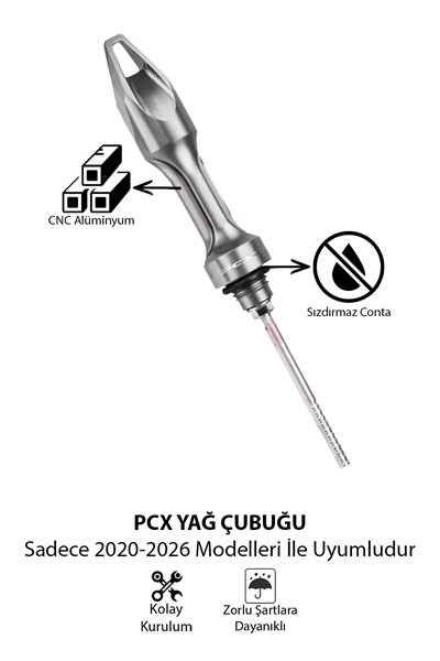 Honda Pcx Uyumlu Yağ Çubuğu 2020-2026 Cnc Titanyum