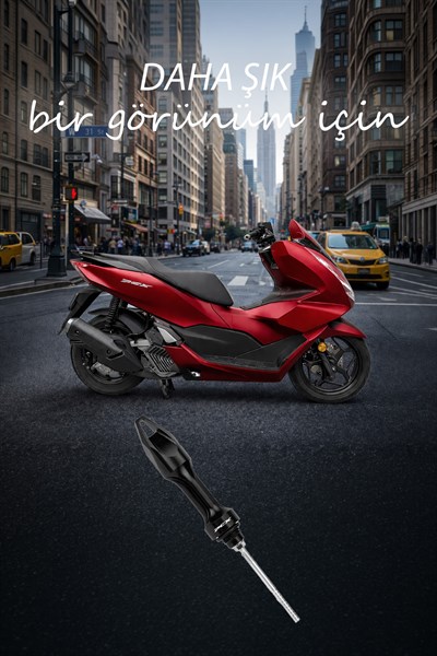 Honda Pcx Uyumlu Yağ Çubuğu 2020-2026 Cnc Siyah