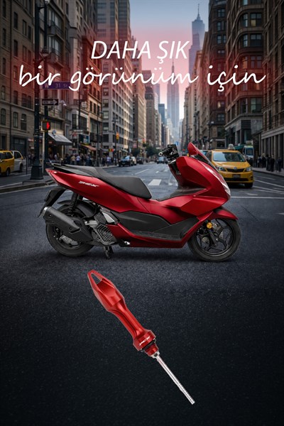 Honda Pcx Uyumlu Yağ Çubuğu 2020-2026 Cnc Kırmızı