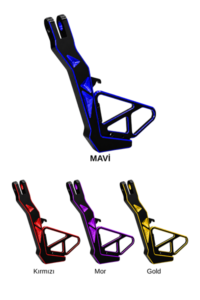Honda Pcx ve Yamaha Nmax Uyumlu Yan Ayaklık Cnc Mavi