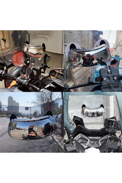 Universal 180° Motosiklet Dikiz Aynası | Geniş Görüş Aynası
