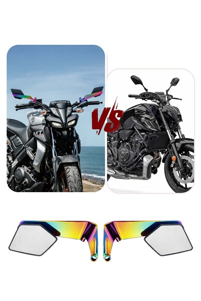 Universal Katlanabilir H2 V2 Motosiklet Aynası | Döküm Kasa İridyum
