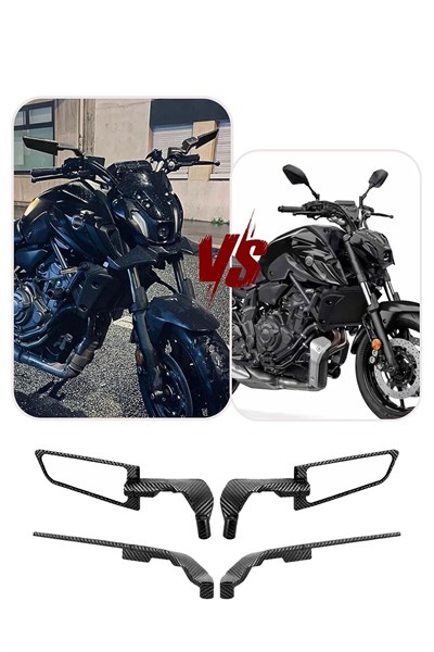 Universal Katlanabilir H2 Motosiklet Aynası | Döküm Kasa Karbon
