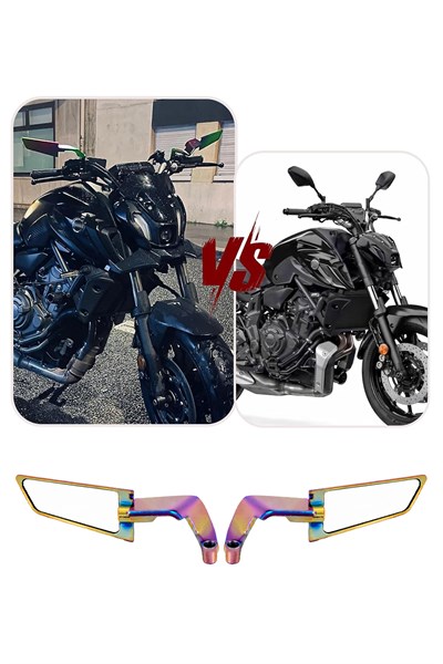 Universal Katlanabilir H2 Motosiklet Aynası | Döküm Kasa İridyum