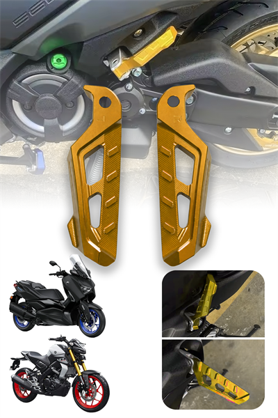 Universal Motosiklet Artçı Ayak 130mm Cnc Gold