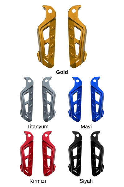Universal Motosiklet Artçı Ayak 130mm Cnc Gold