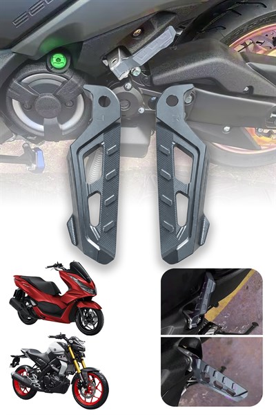 Universal Motosiklet Artçı Ayak 130mm Cnc Titanyum