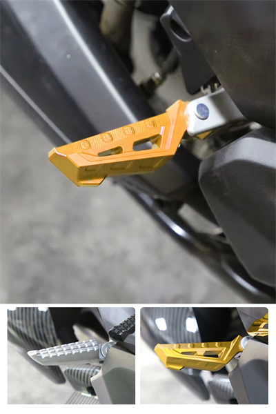 Universal Motosiklet Artçı Ayak 130mm Cnc Gold
