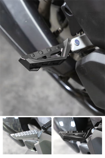 Universal Motosiklet Artçı Ayak 130mm Cnc Siyah