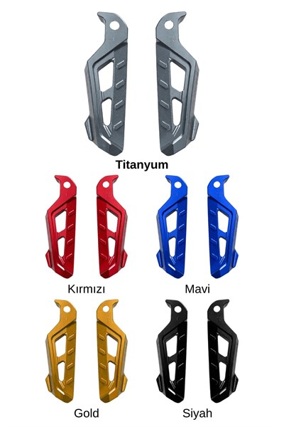 Universal Motosiklet Artçı Ayak 130mm Cnc Titanyum