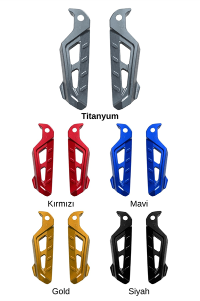 Universal Motosiklet Artçı Ayak 130mm Cnc Titanyum