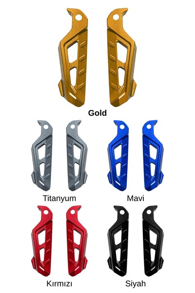 Universal Motosiklet Artçı Ayak 130mm Cnc Gold