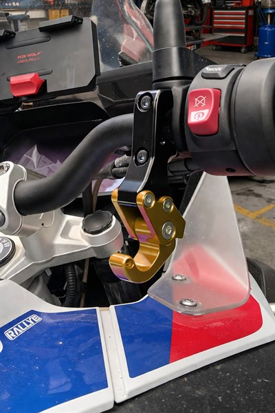 Universal Motosiklet Askı Aparatı Ayak 115mm Cnc Gold