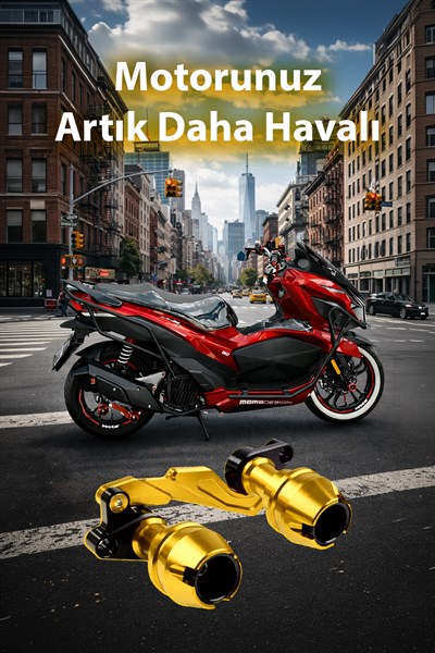 Universal Motosiklet Egzoz Koruma Takozu Cnc Gold