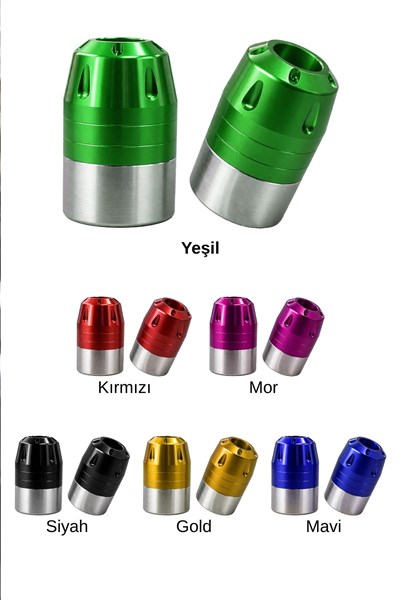 Universal Motosiklet Gidon Denge Topuzu Sıkıştırma Cnc Yeşil