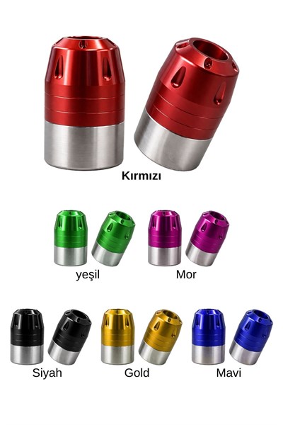Universal Motosiklet Gidon Denge Topuzu Sıkıştırma Cnc Kırmızı