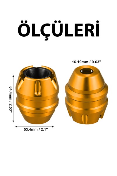 Universal Motosiklet Mil Koruma Takozu Cnc Gold
