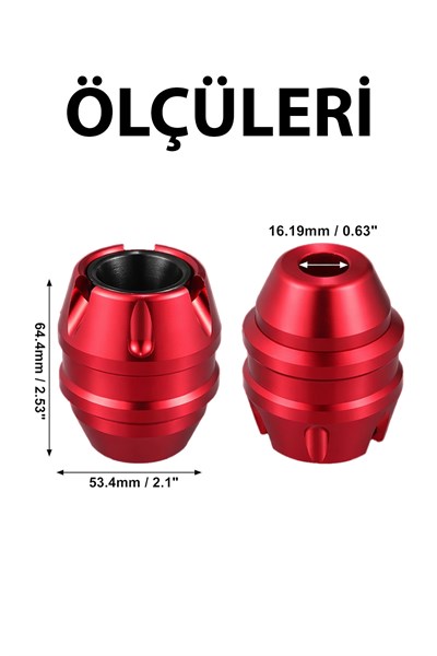 Universal Motosiklet Mil Koruma Takozu Cnc Kırmızı