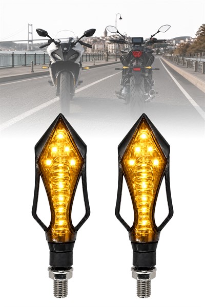 Universal Sinyal Ledi Kanat Kasa Vidalı | Tüm Motosikletler İle Uyumlu