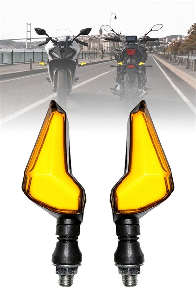 Universal Sinyal Ledi Ok Kasa Tek Renk Vidalı | Tüm Motosikletler İle Uyumlu