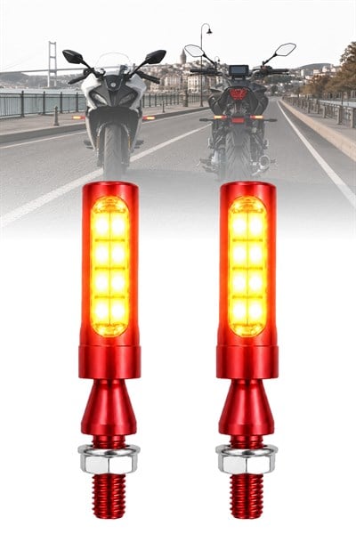 Universal Sinyal Ledi Süper Led Tek Renk Cnc Kasa | Tüm Motosikletler İle Uyumlu