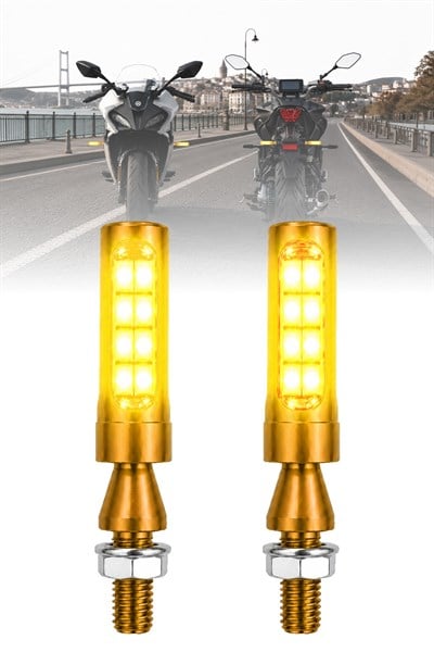 Universal Sinyal Ledi Süper Led Tek Renk Cnc Kasa | Tüm Motosikletler İle Uyumlu