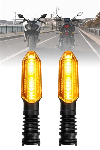 Universal Sinyal Ledi Tek Renk | Tüm Motosikletler İle Uyumlu