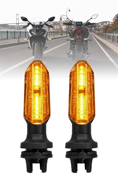 Universal Sinyal Ledi Tek Renk | Tüm Motosikletler İle Uyumlu